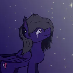 Size: 900x900 | Tagged: safe, artist:chet_volaner, derpibooru import, oc, oc:chet volaner, pegasus, pony, crying, image, jpeg, solo, stars, tears of joy