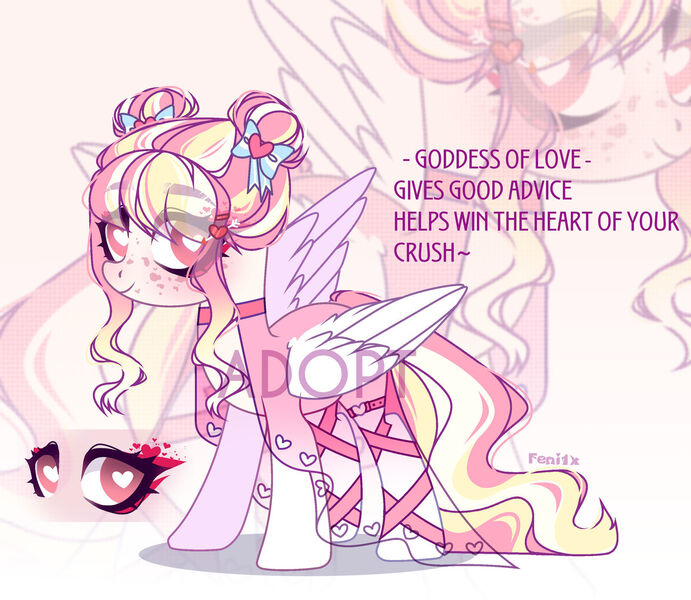 Size: 1600x1389 | Tagged: safe, artist:fenix-artist, derpibooru import, oc, unofficial characters only, pegasus, pony, clothes, dress, eye clipping through hair, heart eyes, image, jpeg, pegasus oc, smiling, wingding eyes, wings, zoom layer