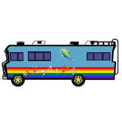 Size: 768x768 | Tagged: safe, artist:thatradhedgehog, derpibooru import, equestria girls, image, png, rv, simple background, the rainbooms tour bus, transparent background, winnebago