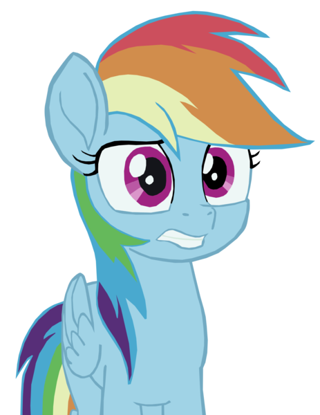 Size: 1280x1659 | Tagged: safe, artist:benpictures1, derpibooru import, rainbow dash, pegasus, pony, my little pony: the movie, concerned, cute, dashabetes, female, gritted teeth, image, inkscape, mare, png, simple background, solo, teeth, transparent background, vector