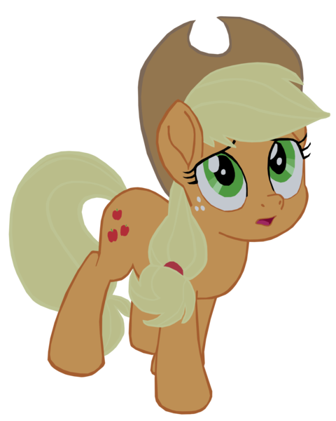 Size: 1280x1599 | Tagged: safe, artist:benpictures1, derpibooru import, applejack, earth pony, pony, my little pony: the movie, applejack's hat, concerned, cowboy hat, cute, female, hat, image, inkscape, jackabetes, looking up, mare, open mouth, png, simple background, solo, transparent background, vector