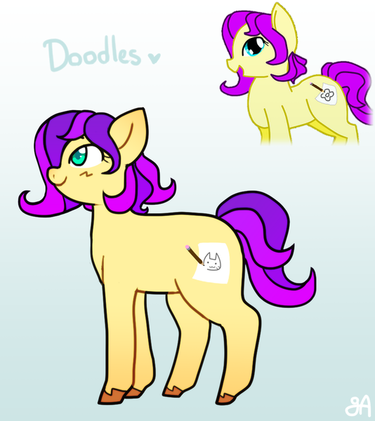 Size: 871x979 | Tagged: safe, artist:greenarsonist, derpibooru import, oc, oc:doodles✏, unofficial characters only, earth pony, pony, earth pony oc, female, filly, foal, image, png, redraw, smiling, unshorn fetlocks