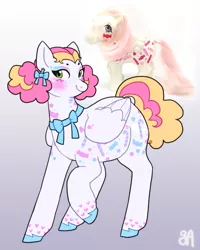 Size: 780x976 | Tagged: safe, artist:greenarsonist, derpibooru import, oc, oc:sweet hearts💕, unofficial characters only, pegasus, pony, accessories, blushing, bow, chubby, ear piercing, earring, eyeshadow, heart, image, jewelry, makeup, pegasus oc, piercing, png, solo, unshorn fetlocks, wings
