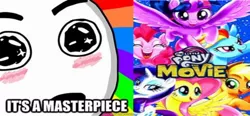 Size: 1350x629 | Tagged: safe, derpibooru import, applejack, rainbow dash, rarity, alicorn, earth pony, human, pegasus, pony, unicorn, my little pony: the movie, cute, female, image, low effort, m, male, mare, meme, open mouth, png, rage face, rainbow background, smiling, spread wings, wings