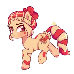 Size: 2500x2500 | Tagged: safe, artist:rachelclaradrawz, derpibooru import, oc, oc:strawberry twist, earth pony, pony, base used, female, image, mare, png, solo