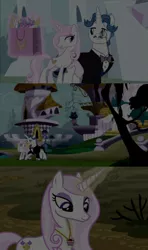 Size: 1280x2160 | Tagged: safe, edit, edited screencap, editor:jerryakiraclassics19, screencap, fancypants, fleur-de-lis, pony, unicorn, amending fences, common ground, sweet and elite, '90s, 80s, female, image, jewelry, magic, male, mare, necklace, png, stallion, telekinesis