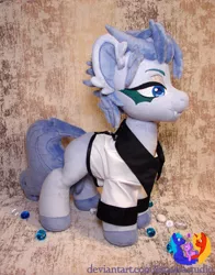 Size: 2304x2945 | Tagged: safe, artist:1stastrastudio, derpibooru import, oc, oc:grimmjow, earth pony, pony, clothes, female, image, irl, jpeg, mare, photo, plushie, solo