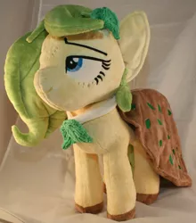 Size: 1896x2152 | Tagged: safe, artist:bastler, derpibooru import, oc, oc:nettle vienna, unofficial characters only, earth pony, pony, clothes, dress, female, image, irl, jpeg, leaves, mare, photo, plushie