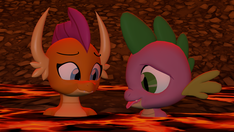 Size: 1920x1080 | Tagged: suggestive, artist:ponygamer2020, artist:ponygamersfm, derpibooru import, smolder, spike, dragon, sweet and smoky, 3d, absurd resolution, ahegao, bathing, blushing, dragoness, drool, duo, female, floppy ears, forked tongue, horn, image, lava, lava bathing, lava pool, lava sauna, male, open mouth, png, sauna, shipping, source filmmaker, spolder, steam, straight, tongue out, wings