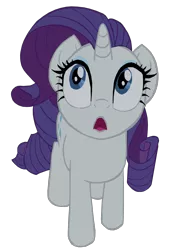 Size: 1280x1829 | Tagged: safe, artist:benpictures1, derpibooru import, rarity, pony, unicorn, my little pony: the movie, concerned, cute, female, image, inkscape, looking up, mare, open mouth, png, raribetes, simple background, solo, transparent background, vector