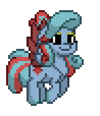 Size: 196x228 | Tagged: safe, derpibooru import, oc, oc:sharp diamond, unofficial characters only, pegasus, pony, pony town, animated, blood, female, gif, image, read description, solo, solo female