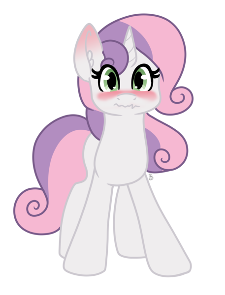 Size: 3946x5184 | Tagged: safe, artist:sevenserenity, derpibooru import, sweetie belle, adult sweetie belle, blushing, ear blush, image, looking at you, older, older sweetie belle, png, simple background, solo, transparent background, wavy mouth