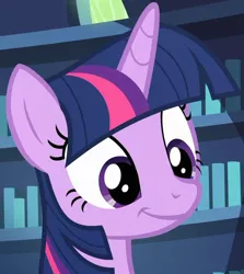 Size: 694x779 | Tagged: safe, derpibooru import, screencap, twilight sparkle, twilight sparkle (alicorn), alicorn, pony, a flurry of emotions, season 7, adorkable, cropped, cute, dork, female, image, jpeg, mare, smiling, solo, twiabetes, twilight's castle