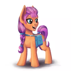 Size: 1200x1200 | Tagged: safe, artist:sa1ntmax, derpibooru import, sunny starscout, earth pony, pony, bag, female, g5, image, mare, open mouth, png, saddle bag, simple background, solo, white background