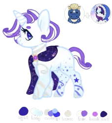 Size: 984x1080 | Tagged: safe, artist:adopdee, artist:vernorexia, derpibooru import, rarity, oc, oc:alula, pony, unicorn, base used, body markings, chibi, cloak, clothes, colored hooves, curly mane, eyebrows, fusion, g4, gem, heart eyes, image, png, purple mane, short mane, short tail, simple background, solo, stars, tail, transparent background, webkinz, webkinz starry stallion, wingding eyes