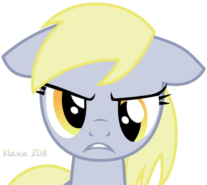 Size: 2589x2317 | Tagged: safe, artist:klaxa, derpibooru import, derpy hooves, pegasus, pony, 2011, angry, female, high res, image, mare, png, simple background, solo, transparent background, vector
