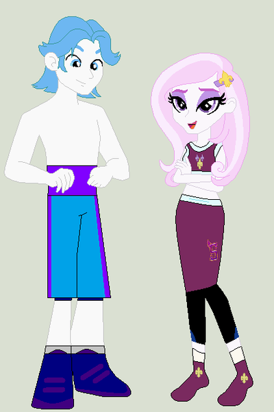 Size: 422x633 | Tagged: safe, artist:matthewjabeznazarioa, derpibooru import, fancypants, fleur-de-lis, equestria girls, crossover, equestria girls-ified, exeron fighters, image, martial arts kids, martial arts kids outfits, png