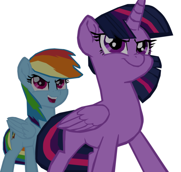 Size: 1280x1213 | Tagged: source needed, safe, artist:benpictures1, derpibooru import, rainbow dash, twilight sparkle, twilight sparkle (alicorn), alicorn, pegasus, pony, my little pony: the movie, cute, dashabetes, duo, image, inkscape, png, simple background, transparent background, twiabetes, vector