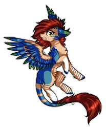 Size: 1000x1210 | Tagged: safe, artist:tay-niko-yanuciq, derpibooru import, oc, unofficial characters only, pegasus, pony, chest fluff, image, pegasus oc, png, rearing, simple background, solo, transparent background, wings