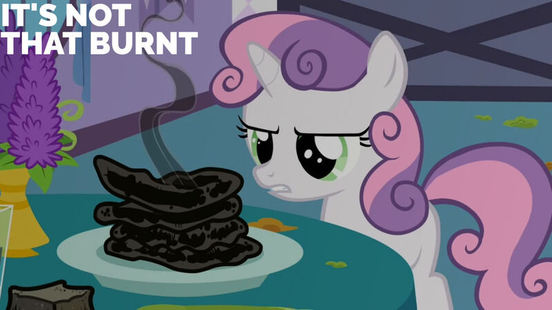 Size: 1280x720 | Tagged: safe, derpibooru import, edit, edited screencap, editor:quoterific, screencap, sweetie belle, pony, unicorn, season 2, sisterhooves social, female, filly, foal, image, jpeg, solo, text