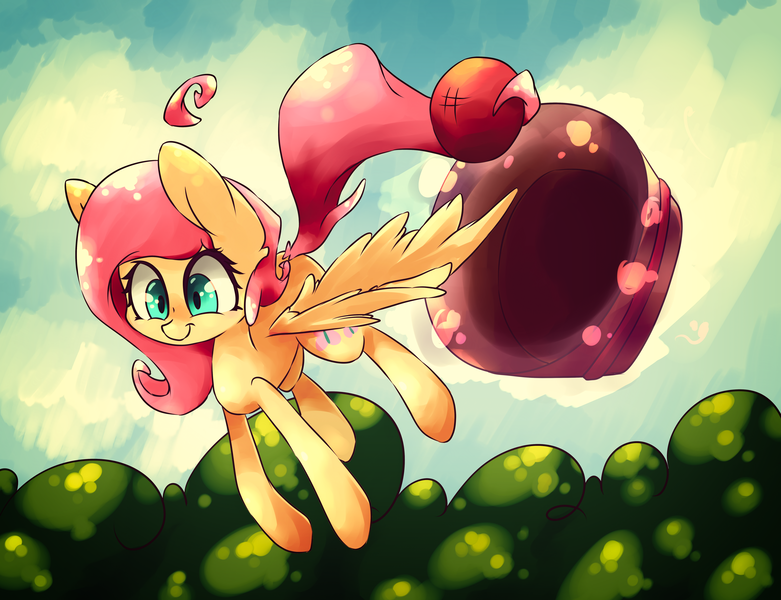 Size: 6815x5235 | Tagged: safe, artist:bloodatius, derpibooru import, fluttershy, pegasus, pony, buckball season, absurd file size, absurd resolution, ball, buckball, female, flying, image, png, solo