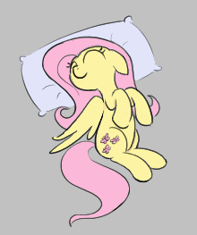 Size: 220x263 | Tagged: safe, artist:algoatall, derpibooru import, fluttershy, pegasus, pony, cute, eyes closed, female, floppy ears, gray background, hooves, image, lying down, mare, on back, pillow, png, shyabetes, simple background, solo, spread wings, tail, wings