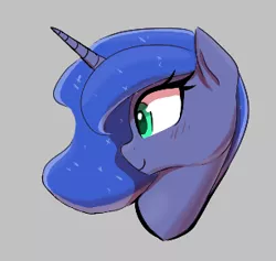 Size: 307x291 | Tagged: safe, artist:thebatfang, derpibooru import, princess luna, alicorn, pony, aggie.io, bust, female, image, mare, png, portrait, simple background, smiling, solo