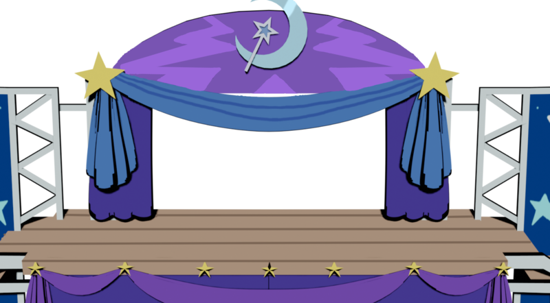 Size: 1729x955 | Tagged: safe, artist:darkfire_69, derpibooru import, 3d, 3d model, cutie mark, friday night funkin', image, mod, moon, my little pony, png, stage, stairs, stars, trixie's stage