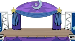 Size: 1729x955 | Tagged: safe, artist:darkfire_69, derpibooru import, 3d, 3d model, cutie mark, friday night funkin', image, mod, moon, my little pony, png, stage, stairs, stars, trixie's stage
