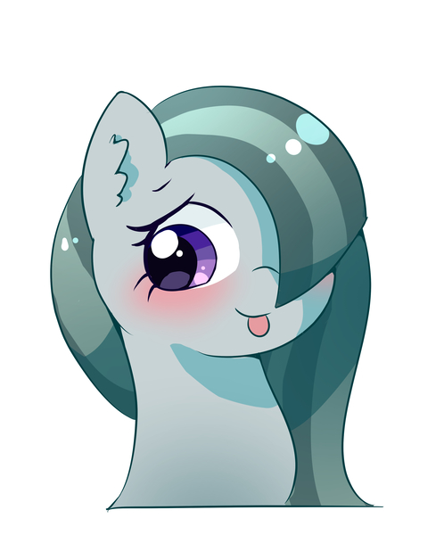 Size: 2903x3500 | Tagged: safe, artist:leo19969525, derpibooru import, marble pie, earth pony, pony, blushing, cute, female, hair, image, jpeg, looking at you, marblebetes, mare, simple background, solo, white background