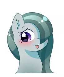 Size: 2903x3500 | Tagged: safe, artist:leo19969525, derpibooru import, marble pie, earth pony, pony, blushing, cute, female, hair, image, jpeg, looking at you, marblebetes, mare, simple background, solo, white background