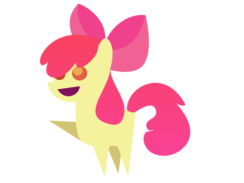 Size: 800x600 | Tagged: safe, artist:cartoonnetworkfreaky, derpibooru import, apple bloom, earth pony, pony, .svg available, female, filly, foal, image, png, pointy ponies, simple background, solo, transparent background, vector