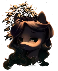 Size: 1093x1336 | Tagged: safe, artist:dammmnation, derpibooru import, oc, unofficial characters only, earth pony, pony, bust, earth pony oc, flower, flower in hair, grin, image, png, simple background, smiling, solo, transparent background