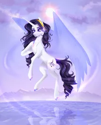 Size: 1280x1581 | Tagged: safe, artist:starflightsparkleyt, derpibooru import, oc, pony, unicorn, artificial wings, augmented, female, image, jpeg, magic, magic wings, mare, solo, wings