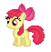 Size: 168x171 | Tagged: safe, artist:divanch, derpibooru import, apple bloom, earth pony, pony, female, filly, foal, image, pixel art, png, simple background, solo, white background