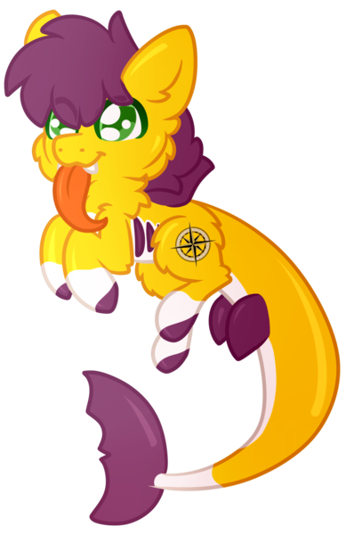 Size: 1228x1852 | Tagged: safe, artist:michini, derpibooru import, oc, oc:yellow jack, original species, pony, shark, shark pony, :p, chibi, cute, image, male, png, requested art, stallion, tongue out