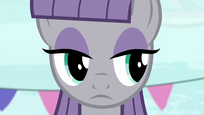Size: 1280x720 | Tagged: safe, derpibooru import, screencap, maud pie, earth pony, pony, season 6, the gift of the maud pie, close-up, female, image, looking right, mare, png, solo