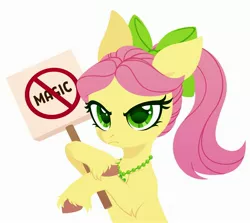 Size: 3000x2674 | Tagged: safe, artist:belka-sempai, derpibooru import, posey (g5), my little pony: make your mark, g5, image, jpeg, sign, solo