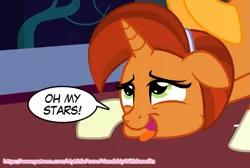 Size: 1379x926 | Tagged: suggestive, artist:twinon, derpibooru import, editor:wild stallions, stellar flare, sunburst, comic:the first incestuous foal of sunset shimmer, ahegao, explicit source, female, image, implied incest, implied sex, incest, male, mistaken identity, mother and child, mother and son, open mouth, patreon, png, preview, shipping, straight, suncest, tongue out, twilight's castle