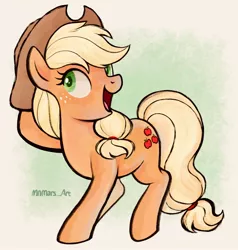 Size: 1952x2048 | Tagged: safe, artist:mn27, derpibooru import, applejack, earth pony, pony, female, image, jpeg, mare, smiling, solo