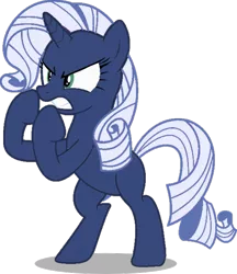 Size: 562x650 | Tagged: safe, artist:foxyfell1337, artist:seahawk270, derpibooru import, rarity, original species, pony, dragon quest, battle stance, bipedal, image, png, race swap, simple background, solo, transparent background, umbra pony