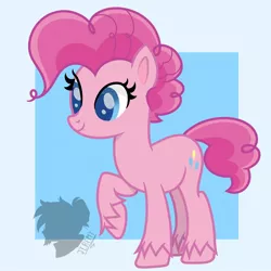 Size: 1148x1148 | Tagged: safe, artist:elguere, derpibooru import, pinkie pie, earth pony, pony, my little pony: pony life, female, g4, g4.5 to g4, generation leap, image, jpeg, mare, redesign, solo