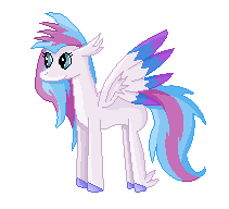 Size: 211x192 | Tagged: safe, artist:glitzerkirby, derpibooru import, oc, unofficial characters only, hippogriff, hybrid, female, image, interspecies offspring, magical lesbian spawn, offspring, parent:silverstream, parent:zipp storm, png