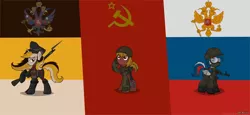 Size: 1024x470 | Tagged: artist needed, safe, derpibooru import, oc, oc:marussia, ponified, unofficial characters only, pony, communism, gun, image, nation ponies, png, russia, soviet union, weapon