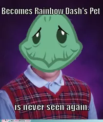 Size: 475x562 | Tagged: safe, derpibooru import, tank, tortoise, may the best pet win, bad luck brian, caption, dated, exploitable meme, image, image macro, jpeg, meme, my little brony, text, watermark