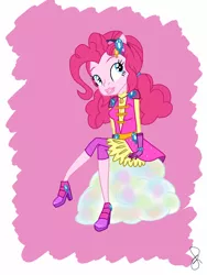 Size: 768x1024 | Tagged: safe, artist:ilaria122, pinkie pie, equestria girls, crystal guardian, image, jpeg, solo