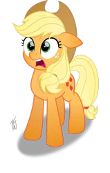 Size: 1954x3069 | Tagged: safe, artist:mlp-scribbles, derpibooru import, applejack, earth pony, pony, my little pony: the movie, applejack's hat, cowboy hat, cute, female, hat, image, jackabetes, mare, open mouth, png, shocked, shocked expression, simple background, solo, transparent background, vector