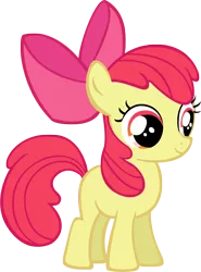 Size: 1572x2125 | Tagged: safe, artist:moongazeponies, derpibooru import, apple bloom, earth pony, pony, apple bloom's bow, blank flank, bow, female, filly, foal, hair bow, image, png, simple background, solo, transparent background, vector