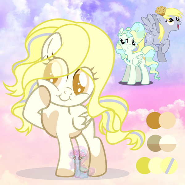 Size: 1200x1200 | Tagged: safe, artist:shiee-artopia223, derpibooru import, derpy hooves, fluttershy, vapor trail, pegasus, pony, base used, cheek squish, clothes, eyelashes, female, fusion, image, mare, png, smiling, squishy cheeks