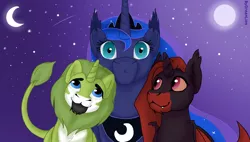 Size: 1080x613 | Tagged: safe, derpibooru import, princess luna, pony, artwork, greenlion, hug, image, music, png, pony lion, youtube